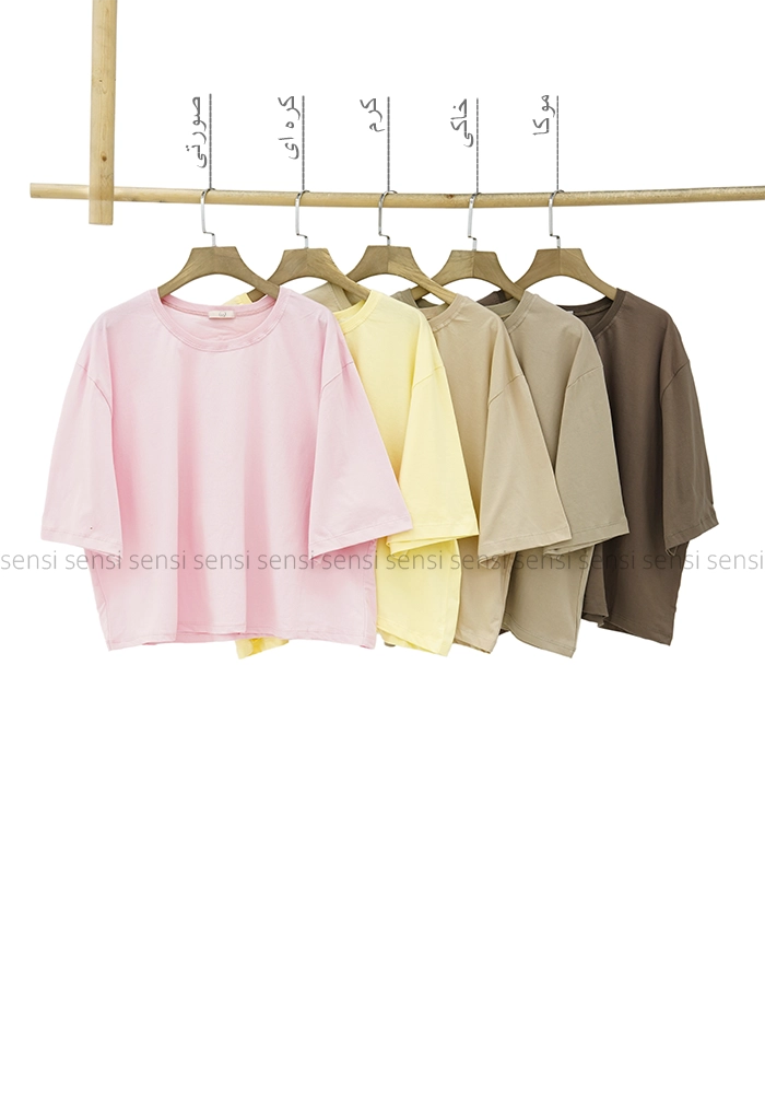 تیشرت کراپ باکسی کد1005980